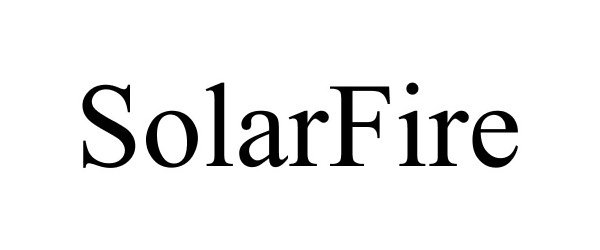Trademark Logo SOLARFIRE