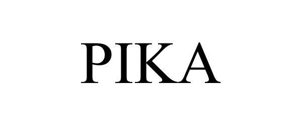 Trademark Logo PIKA