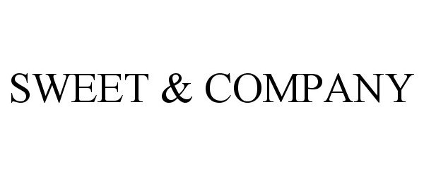 Trademark Logo SWEET &amp; COMPANY