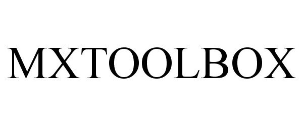 Trademark Logo MXTOOLBOX