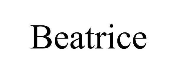 BEATRICE - Beatrice Companies Inc Trademark Registration