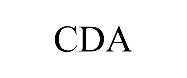 Trademark Logo CDA
