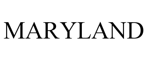 Trademark Logo MARYLAND