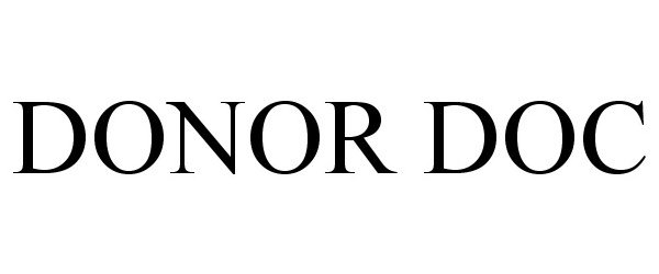 Trademark Logo DONOR DOC