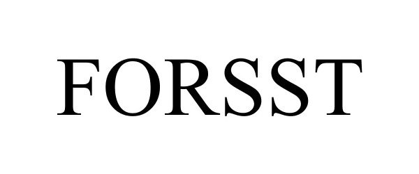 Trademark Logo FORSST