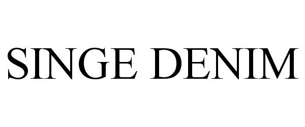 Trademark Logo SINGE DENIM