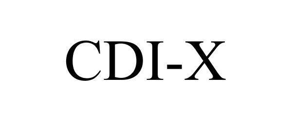 Trademark Logo CDI-X