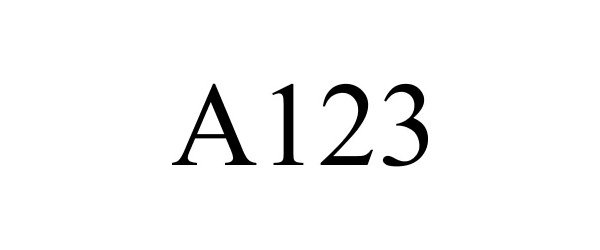 Trademark Logo A123