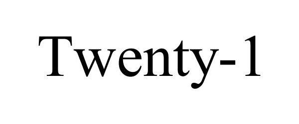Trademark Logo TWENTY-1