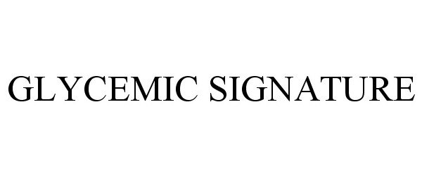  GLYCEMIC SIGNATURE