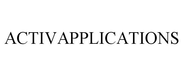 Trademark Logo ACTIVAPPLICATIONS