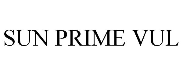 Trademark Logo SUN PRIME VUL