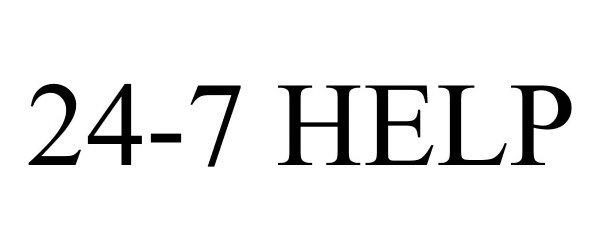 Trademark Logo 24-7 HELP