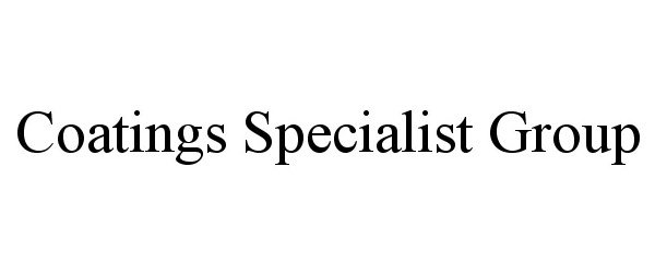  COATINGS SPECIALIST GROUP