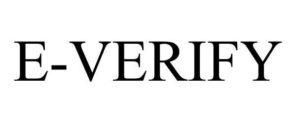 Trademark Logo E-VERIFY