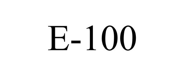 Trademark Logo E-100