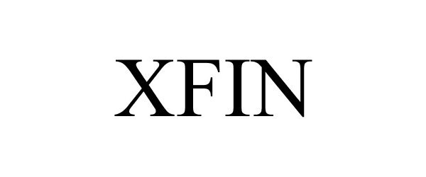 Trademark Logo XFIN