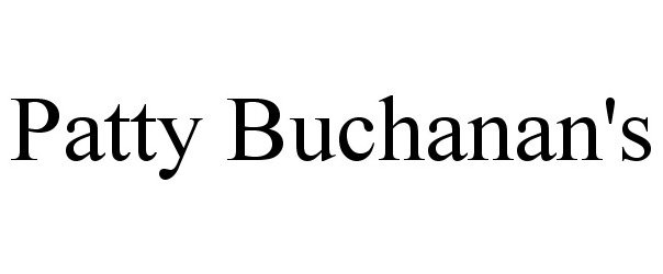 Trademark Logo PATTY BUCHANAN'S