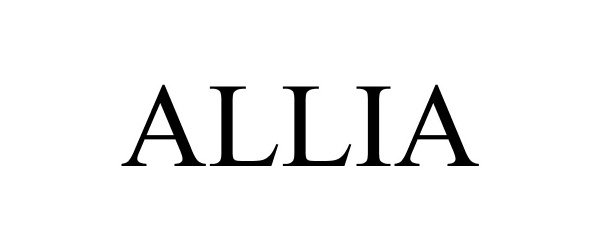 Trademark Logo ALLIA