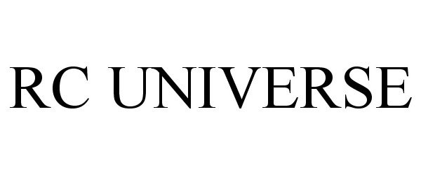 Trademark Logo RC UNIVERSE