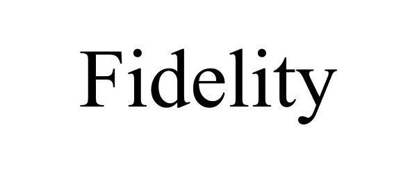 Trademark Logo FIDELITY