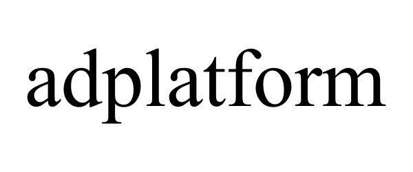 Trademark Logo ADPLATFORM