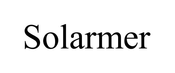 Trademark Logo SOLARMER
