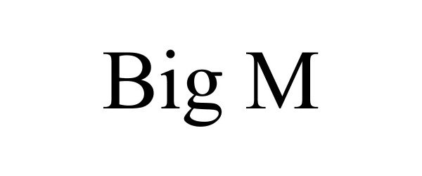 Trademark Logo BIG M