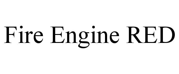 Trademark Logo FIRE ENGINE RED