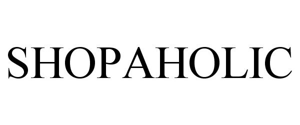 Trademark Logo SHOPAHOLIC