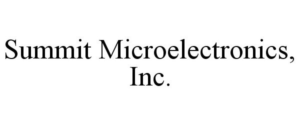 Trademark Logo SUMMIT MICROELECTRONICS, INC.