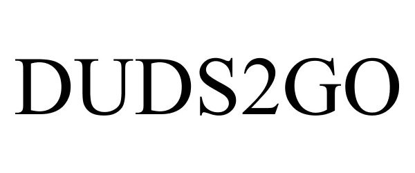 Trademark Logo DUDS2GO
