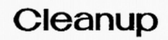 Trademark Logo CLEANUP