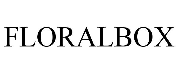 Trademark Logo FLORALBOX