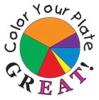 Trademark Logo COLOR YOUR PLATE GREAT!