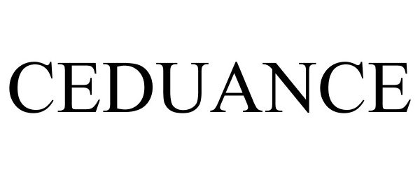Trademark Logo CEDUANCE