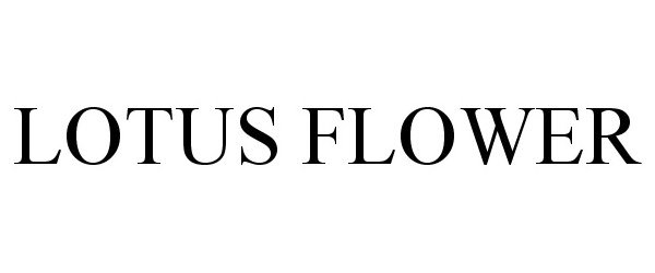 Trademark Logo LOTUS FLOWER