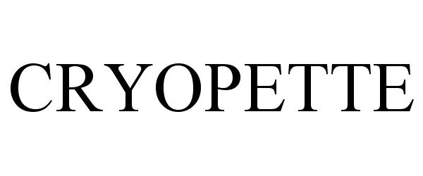 Trademark Logo CRYOPETTE
