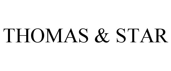 Trademark Logo THOMAS &amp; STAR