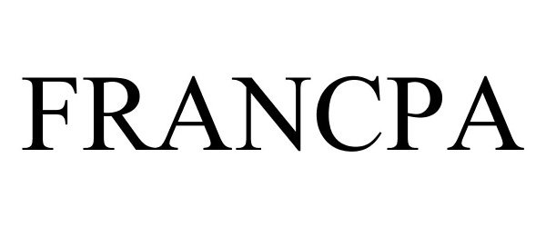 Trademark Logo FRANCPA