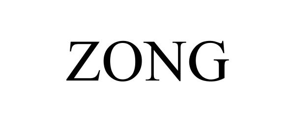 Trademark Logo ZONG