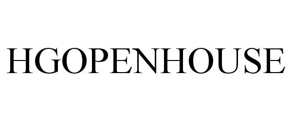Trademark Logo HGOPENHOUSE