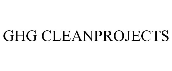 Trademark Logo GHG CLEANPROJECTS