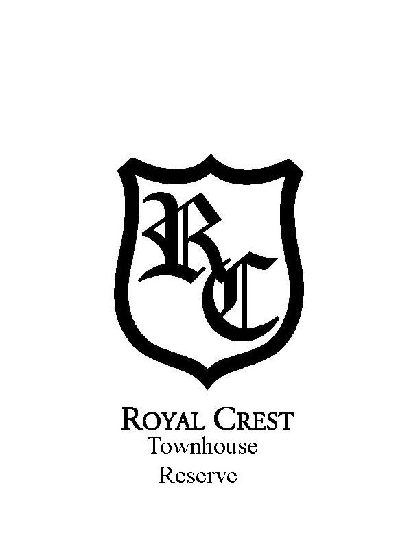 Trademark Logo RC ROYAL CREST TOWNHOUSE RESERVE