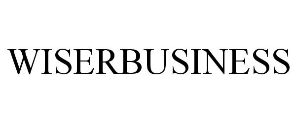 Trademark Logo WISERBUSINESS