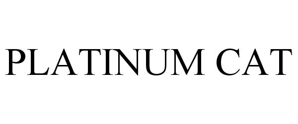 Trademark Logo PLATINUM CAT