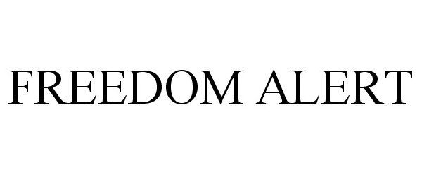 Trademark Logo FREEDOM ALERT