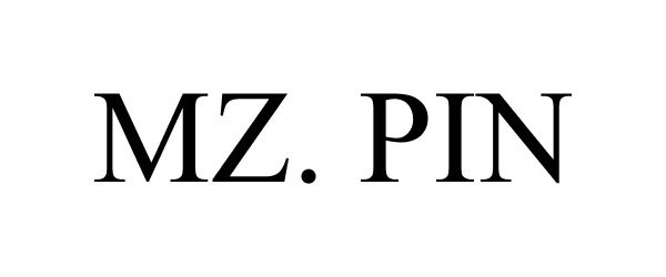 Trademark Logo MZ. PIN