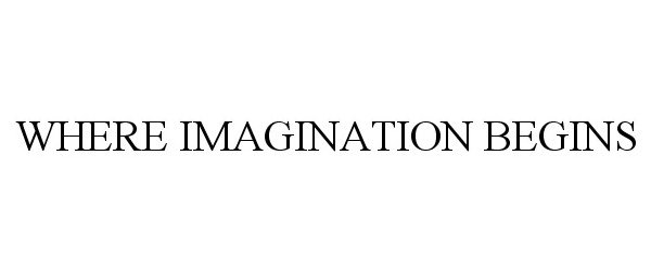 Trademark Logo WHERE IMAGINATION BEGINS