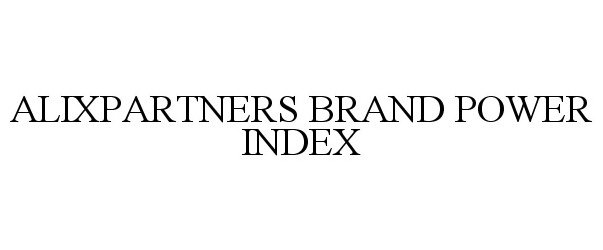  ALIXPARTNERS BRAND POWER INDEX